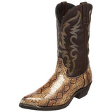 High-Heeled Iron Head Western Cowboy snake Boots