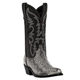 High-Heeled Iron Head Western Cowboy snake Boots