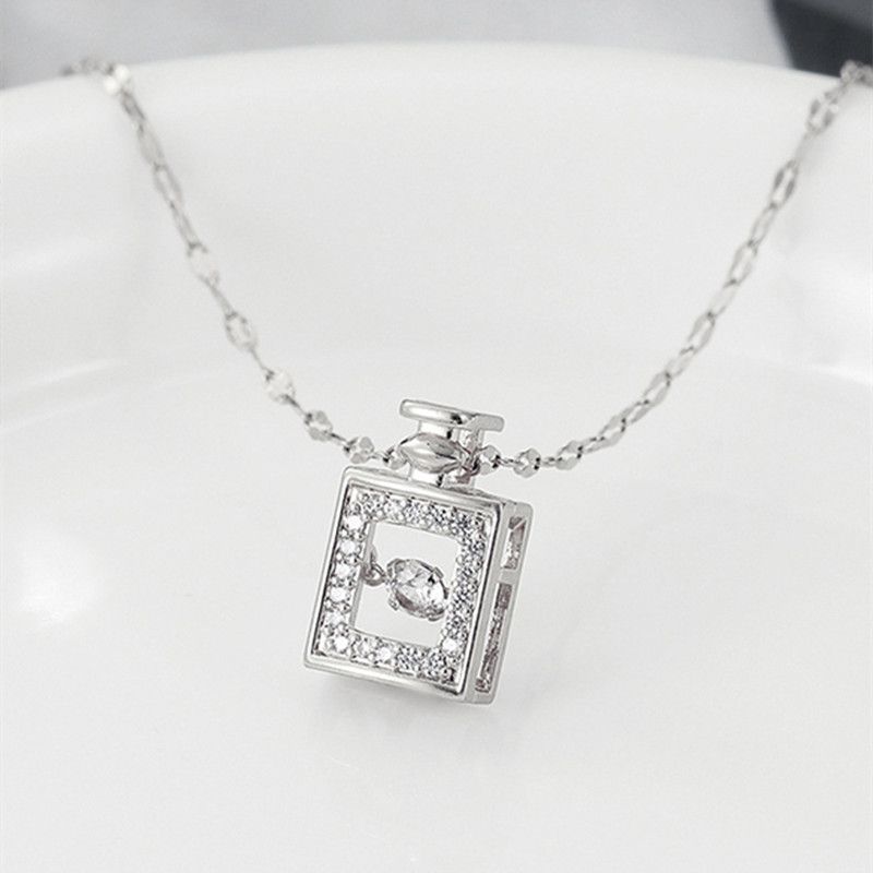 Luxury Perfume Bottle Necklace snake - label