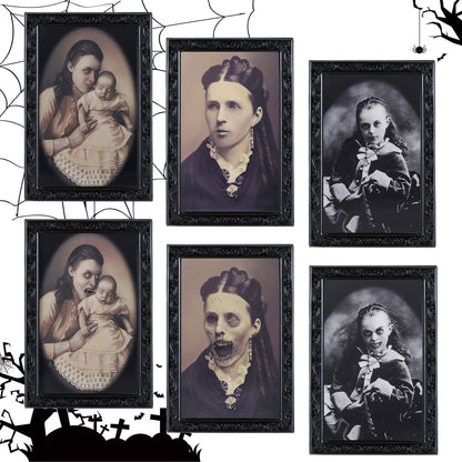 "3D Changing Face Horror Portrait Frame snake - label