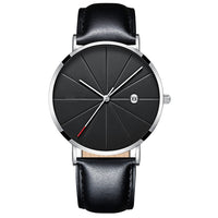 Men's Simple Calendar Quartz Watch - Creative & Waterproof Design