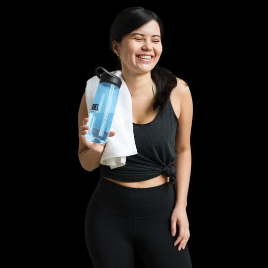 25oz BPA - Free Sports Water Bottle with Bite Valve snake - label