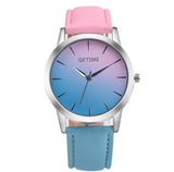 Women's Retro Rainbow Design Watch - Elegant Fashion Analog Quartz Wristwatch