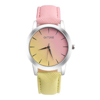 Women's Retro Rainbow Design Watch - Elegant Fashion Analog Quartz Wristwatch