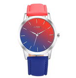 Women's Retro Rainbow Design Watch - Elegant Fashion Analog Quartz Wristwatch