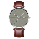 Men's Simple Calendar Quartz Watch - Creative & Waterproof Design