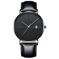 Men's Simple Calendar Quartz Watch - Creative & Waterproof Design