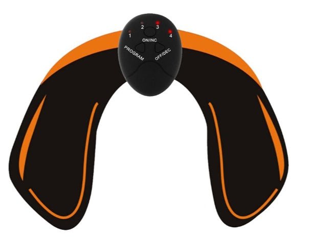 EMS Hip Muscle Trainer & Abs Stimulator - Butt Lifting, Slimming, and Weight Loss Massager snake - label