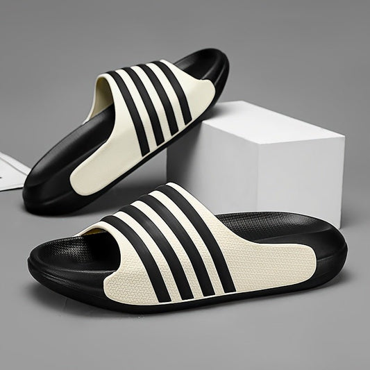 Comfort EVA Striped Slides snake - label