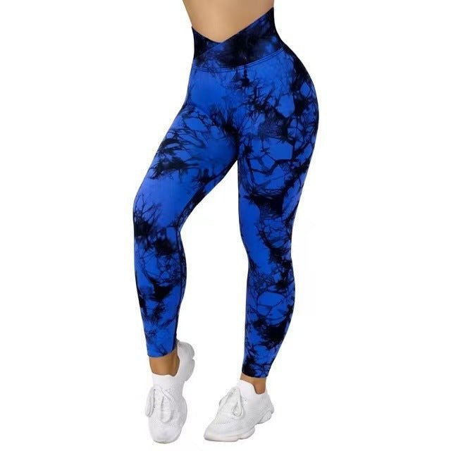 Seamless Tie - Dye Leggings snake - label