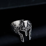 Bold Warrior Mask Ring - New Fashion Statement for Unique Personalities