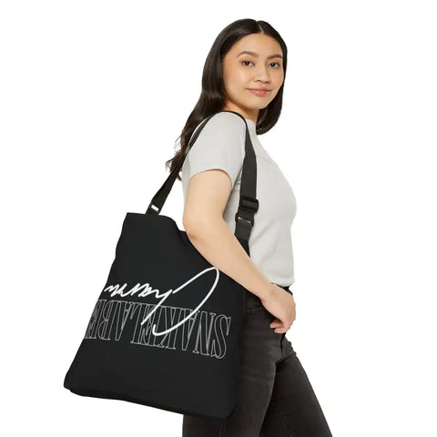 Adjustable Tote Bag AOP | Durable 100% Spun Polyester - 2 Size Options & Adjustable Strap - 18’’ × 18’’ - Bags