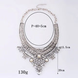 Alloy Diamond Necklace with Flower Design & Diamond Sparkle - snake - label