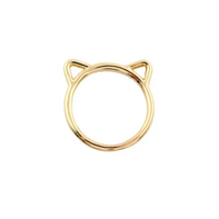 Alloy Plating Kitten Ring in 3 Colors - Zodiac Animal Inspired - snake - label