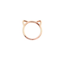 Alloy Plating Kitten Ring in 3 Colors - Zodiac Animal Inspired - snake - label