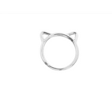 Alloy Plating Kitten Ring in 3 Colors - Zodiac Animal Inspired - snake - label