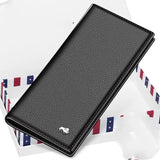 American Bison Wallet: Long Wallet with 12 Card Slots & Zipper Pocket - snake - label