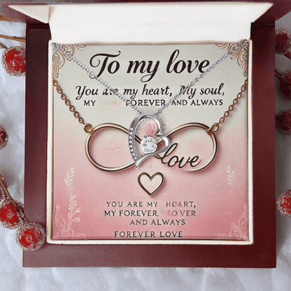 Forever Love Necklace – A Romantic Gift for Your Wife or Girlfriend snake - label