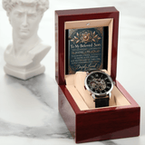 Men's Openwork Watch – A Meaningful & Stylish Gift for Your Son snake - label