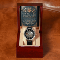 Men's Openwork Watch – A Meaningful & Stylish Gift for Your Son snake - label