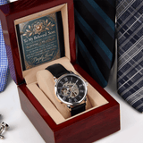 Men's Openwork Watch – A Meaningful & Stylish Gift for Your Son snake - label