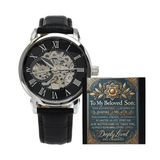 Men's Openwork Watch – A Meaningful & Stylish Gift for Your Son snake - label
