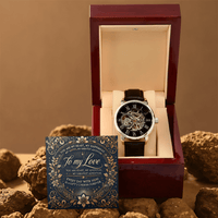 Men’s Openwork Watch – A Timeless Gift for Your Husband or Boyfriend snake - label