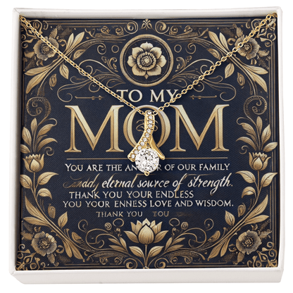 Alluring Beauty Necklace – A Heartfelt Gift for Mothers snake - label