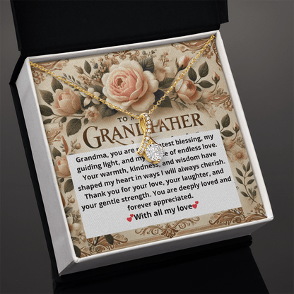 Alluring Beauty Necklace – A Heartfelt Gift for Grandmothers snake - label