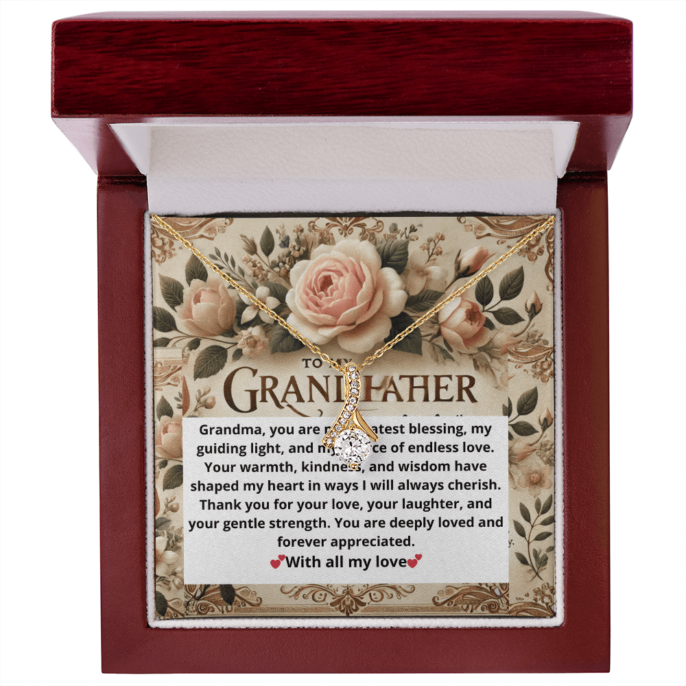 Alluring Beauty Necklace – A Heartfelt Gift for Grandmothers snake - label