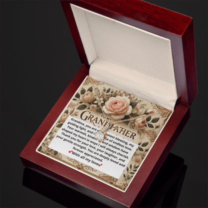 Alluring Beauty Necklace – A Heartfelt Gift for Grandmothers snake - label