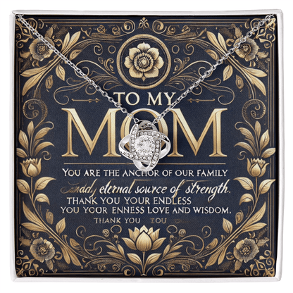 Love Knot Necklace – A Meaningful Gift for Mothers snake - label