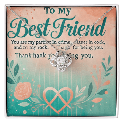 Love Knot Necklace – A Meaningful Gift for Best Friends snake - label
