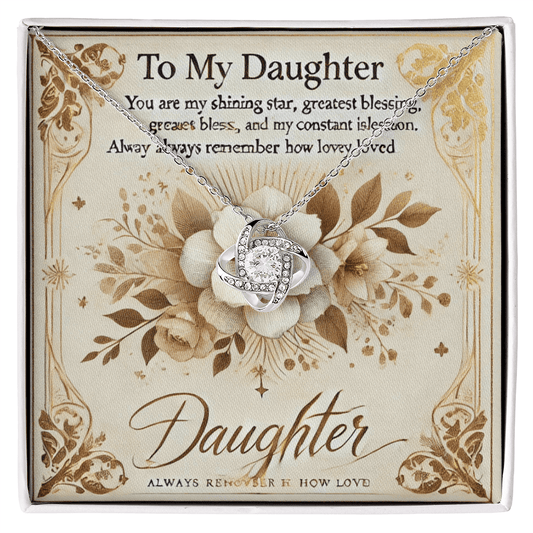 Love Knot Necklace – A Meaningful Gift for Daughters snake - label
