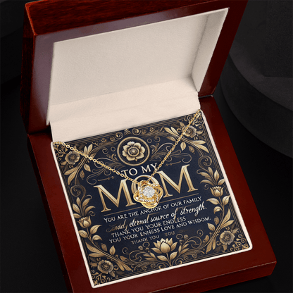 Love Knot Necklace – A Meaningful Gift for Mothers snake - label