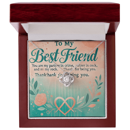Love Knot Necklace – A Meaningful Gift for Best Friends snake - label