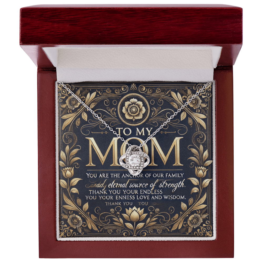 Love Knot Necklace – A Meaningful Gift for Mothers snake - label