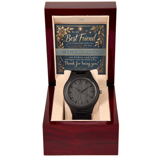 Wooden Watch – A Thoughtful Gift for Your Best Friend snake - label