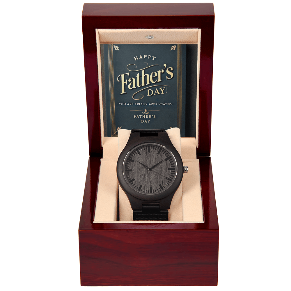 Wooden Watch – A Timeless Gift for Dad snake - label