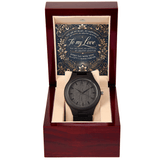Wooden Watch – A Romantic Gift for Your Husband or Boyfriend snake - label