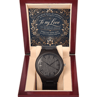 Wooden Watch – A Romantic Gift for Your Husband or Boyfriend snake - label