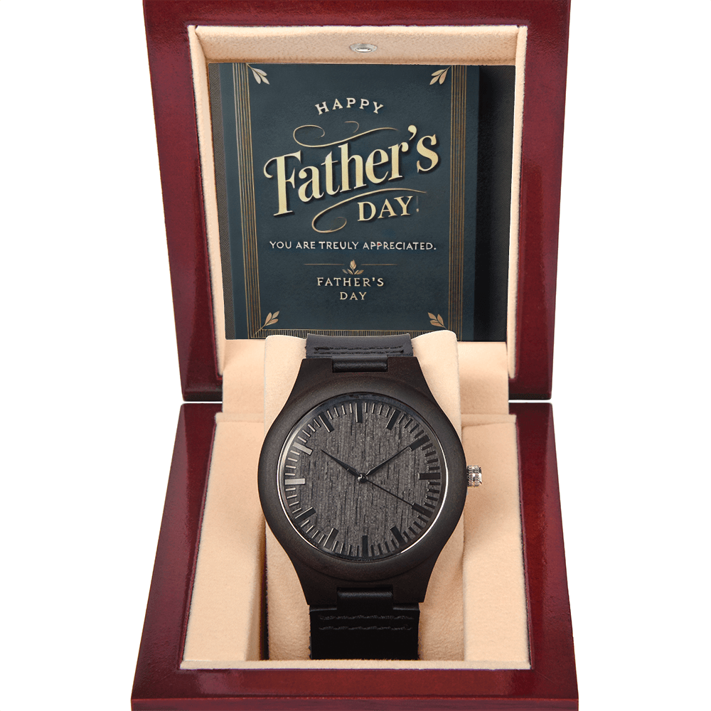 Wooden Watch – A Timeless Gift for Dad snake - label