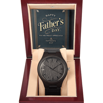 Wooden Watch – A Timeless Gift for Dad snake - label