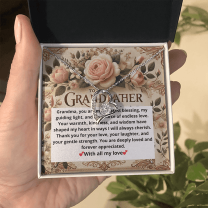 Forever Love Necklace – A Heartfelt Gift for Grandmothers snake - label
