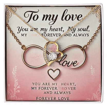 Forever Love Necklace – A Romantic Gift for Your Wife or Girlfriend snake - label
