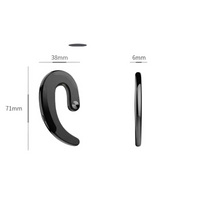 Bone Wireless Earphones V4.2+EDR with 10m Wireless Range & 75mAh Battery - snake - label