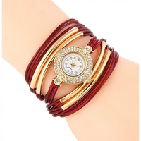 Bracelet Buckle Strap Ladies Fashion Watch | Quartz Movement | Waterproof | PU Strap - snake - label