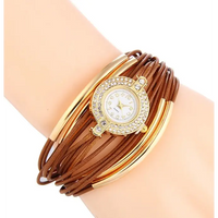 Bracelet Buckle Strap Ladies Fashion Watch | Quartz Movement | Waterproof | PU Strap - snake - label