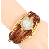 Bracelet Buckle Strap Ladies Fashion Watch | Quartz Movement | Waterproof | PU Strap - snake - label