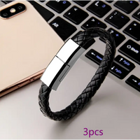 Bracelet Charger USB: Stylish Wearable Charging Cable - snake - label